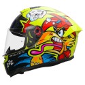 MT HUMMER BRAAP GLOSS FLUORESCENT YELLOW HELMET