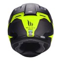 MT HUMMER BRAVE MATT FLUORESCENT YELLOW HELMET