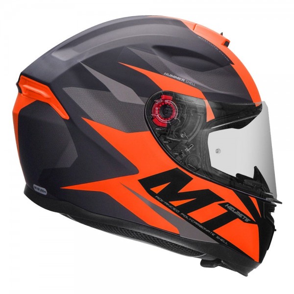 MT HUMMER BRAVE MATT ORANGE HELMET