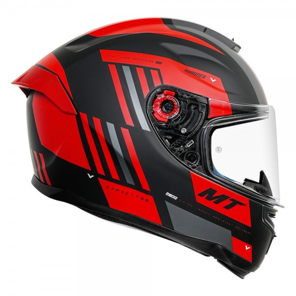 MT HUMMER CAPACITOR MATT RED HELMET