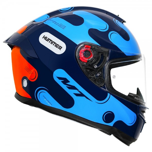 MT HUMMER LIQUER GLOSS BLUE HELMET