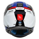 MT HUMMER MIR GLOSS BLUE RED HELMET