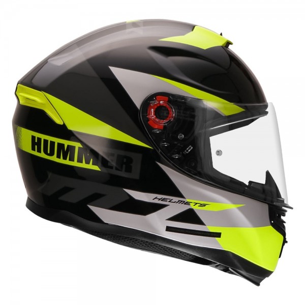 MT HUMMER QUO GLOSS FLUORESCENT YELLOW HELMET