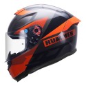 MT HUMMER QUO GLOSS RED HELMET