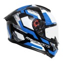 MT HUMMER SCRATCH GLOSS BLUE HELMET