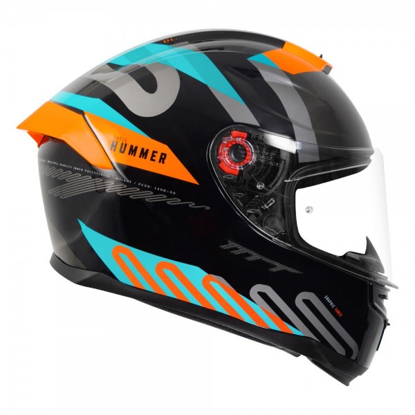 MT HUMMER TUBEX GLOSS FLUORESCENT ORANGE HELMET