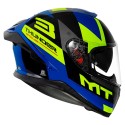 MT THUNDER3 PRO CALIPSO GLOSS BLUE FLUORESCENT YELLOW HELMET