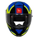 MT THUNDER3 PRO CALIPSO GLOSS BLUE FLUORESCENT YELLOW HELMET