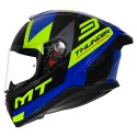 MT THUNDER3 PRO CALIPSO GLOSS BLUE FLUORESCENT YELLOW HELMET