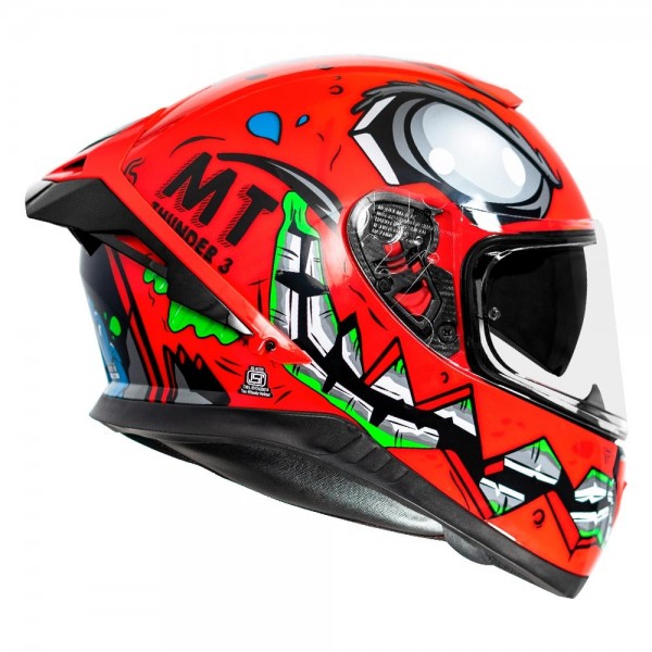 MT THUNDER3 PRO CREATURE GLOSS RED HELMET