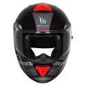 MT THUNDER3 PRO DAMER GLOSS RED BLACK HELMET