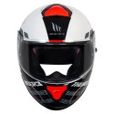 MT THUNDER3 PRO DAMER GLOSS RED WHITE HELMET