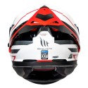 MT THUNDER3 PRO DAMER GLOSS RED WHITE HELMET