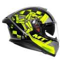 MT THUNDER3 PRO ISLE OF MAN GLOSS FLUORESCENT YELLOW HELMET