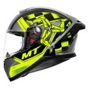 MT THUNDER3 PRO ISLE OF MAN GLOSS FLUORESCENT YELLOW HELMET