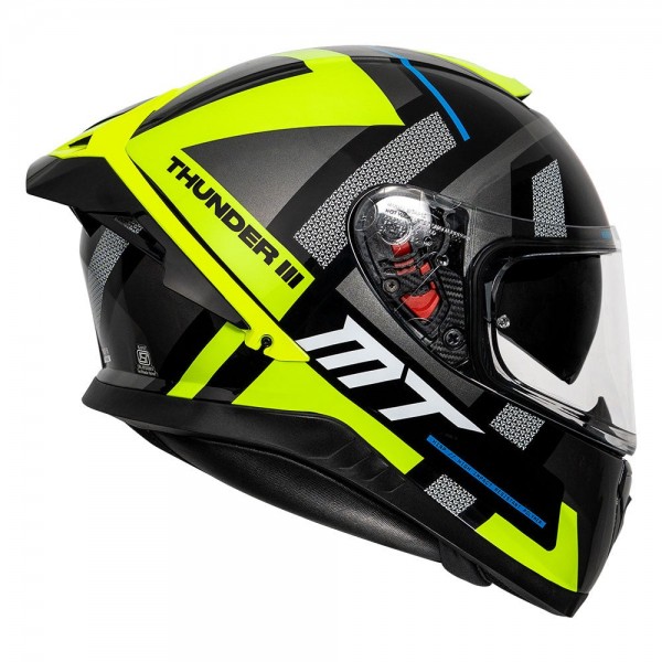 MT THUNDER3 PRO PULSION GLOSS YELLOW HELMET