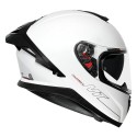 MT THUNDER3 PRO SOLID WHITE HELMET