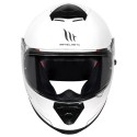 MT THUNDER3 PRO SOLID WHITE HELMET