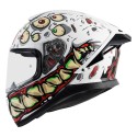 MT THUNDER3 PRO YARN GLOSS WHITE HELMET