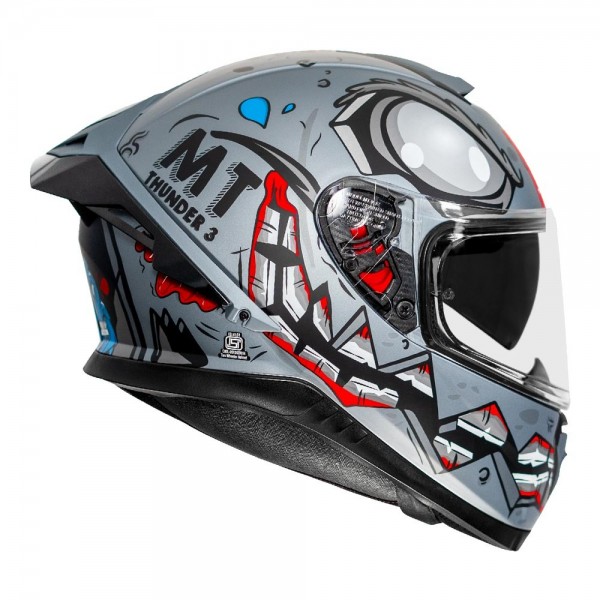 MT THUNDER3 PRO CREATURE MATT GREY HELMET