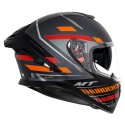 MT THUNDER3 PRO DAMER MATT BLACK RED HELMET