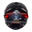 MT THUNDER3 PRO DAMER MATT BLACK RED HELMET