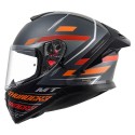 MT THUNDER3 PRO DAMER MATT BLACK RED HELMET