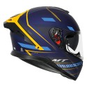 MT THUNDER3 PRO DAMER MATT BLUE HELMET