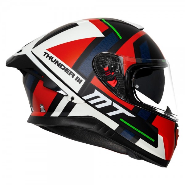 MT THUNDER3 PRO PULSION MATT RED HELMET