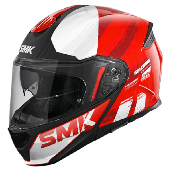 SMK GULLWING TOURLEADER MATT RED GREY (MA363) HELMET 