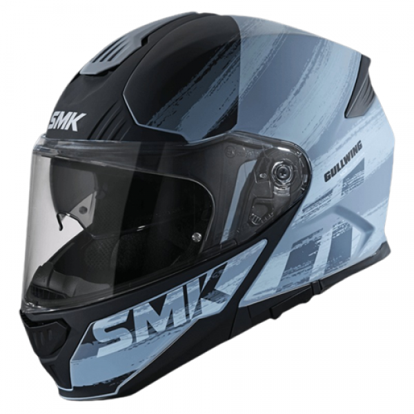 SMK GULLWING TOURLEADER GLOSS GREY BLACK (GL626) HELMET 