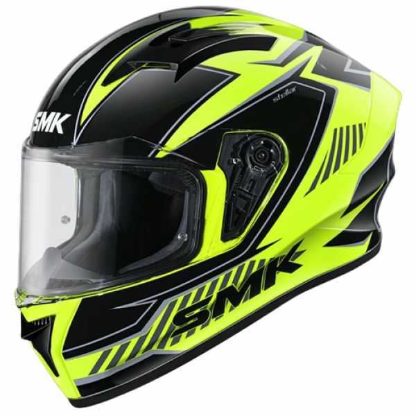 SMK STELLAR ADOX GLOSS YELLOW BLACK GREY (GL426) HELMET