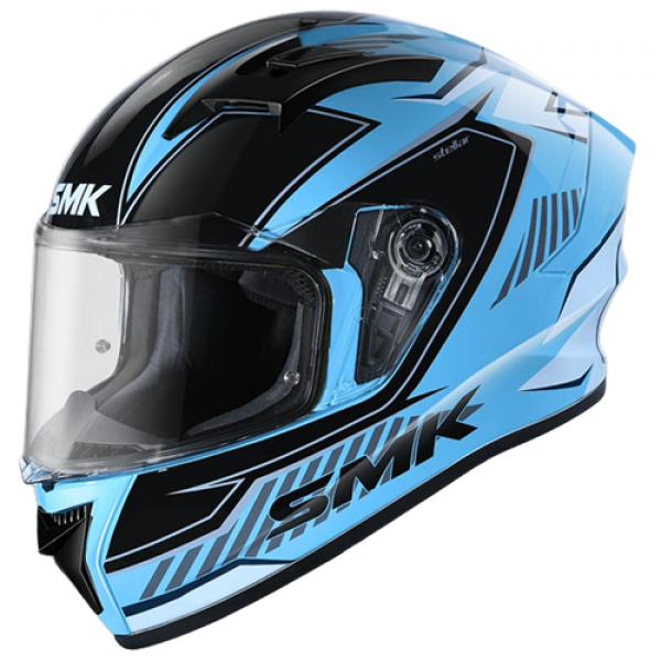 SMK STELLAR ADOX GLOSS BLUE BLACK WHITE (GL512) HELMET