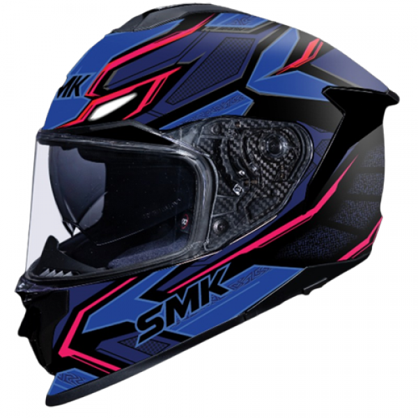 SMK TITAN PANTHER GLOSS BLACK BLUE (GL259) HELMET