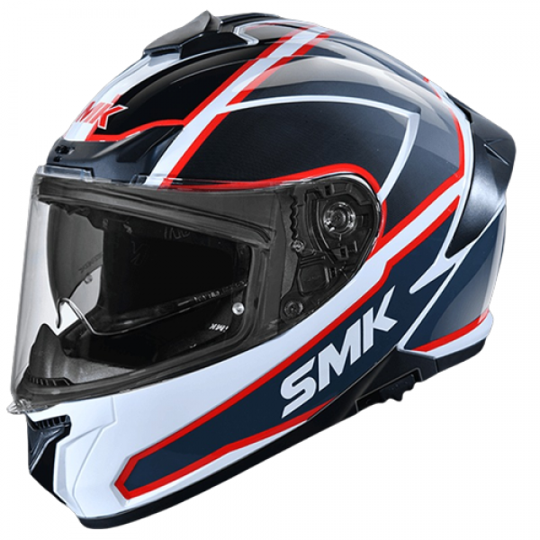 SMK TYPHOON AEGIS GLOSS WHITE BLACK (GL123) HELMET