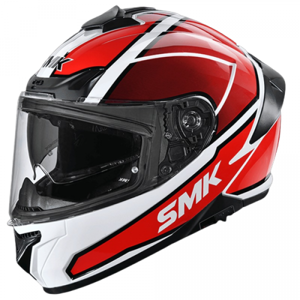 SMK TYPHOON AEGIS GLOSS WHITE RED (GL132) HELMET