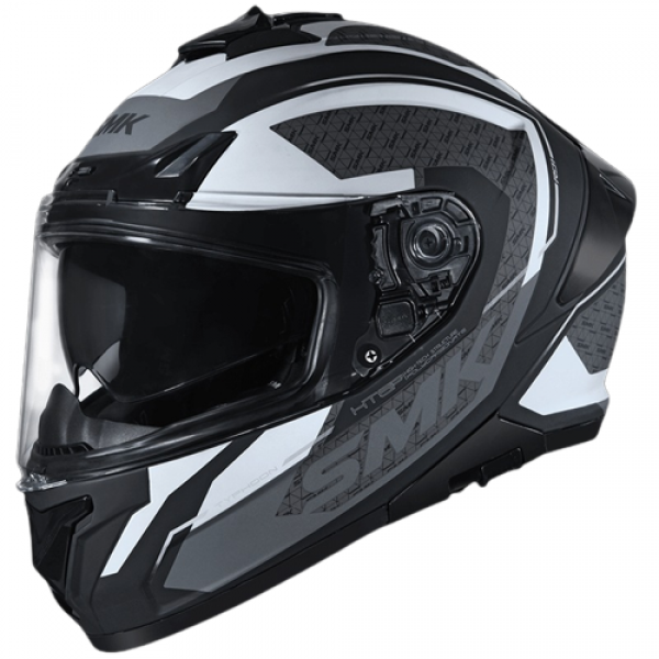 SMK TYPHOON RD1 MATT BLACK WHITE GREY (MA216) HELMET