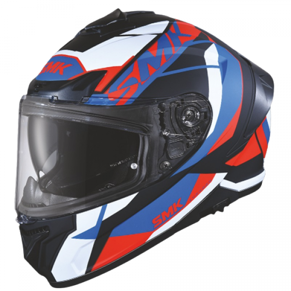 SMK TYPHOON STYLE GLOSS BLACK RED BLUE (GL235) HELMET