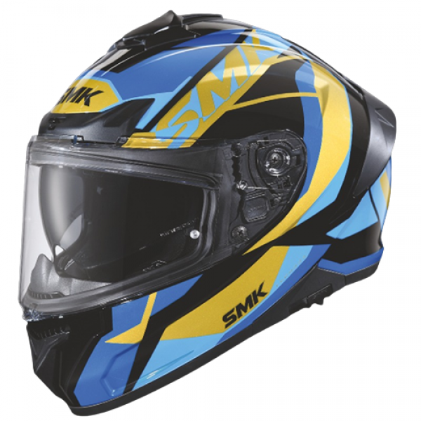 SMK TYPHOON STYLE GLOSS BLACK BLUE (GL275) HELMET