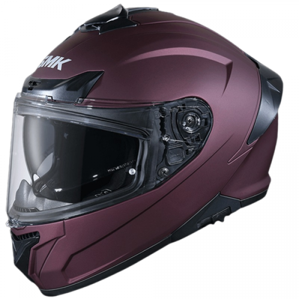 SMK TYPHOON MATT WINE RED (MA300) HELMET