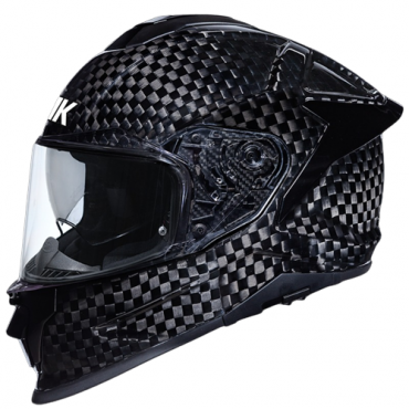 SMK TITAN CARBON GLOSS BLACK (GLCA200) HELMET