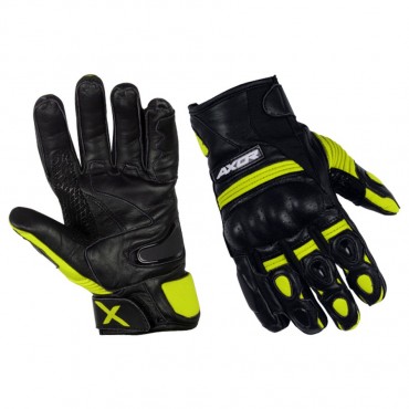 AXOR SPYDER GLOVES - BLACK NEON YELLOW